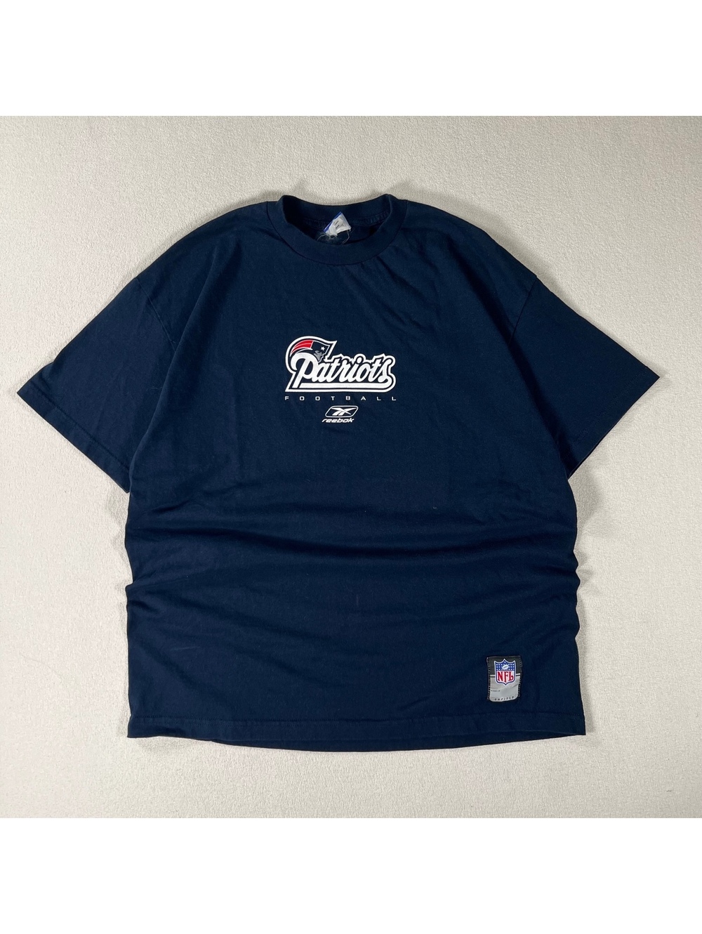 Vintage Reebok NFL New England Patriots football tee Size L